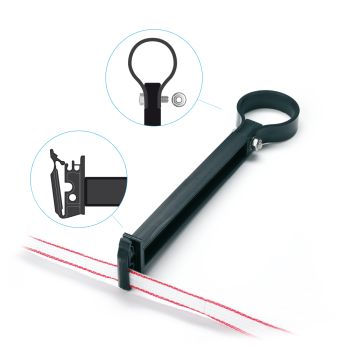 Afstandisolator lint Ø48 L=250 PA Zwart