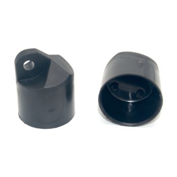 Einddop PA Ø42 met oog Zwart