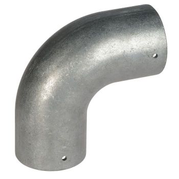 Kniestuk Alu Ø60 90°