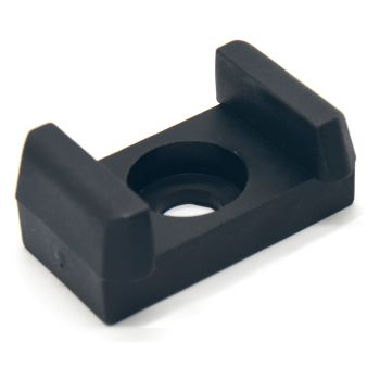 Montageblok 40mm zonder beentjes PA Zwart