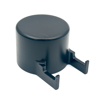 Omsteekdop met haak voor PA Ø60 Zwart