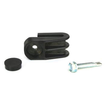 Paneelklem half uni set PA Zwart