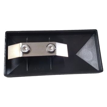 Paalkap oversteek met veer PA 60x40 Zwart