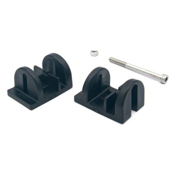 Scharnierstuk PA Zwart tbv vakwerkprop