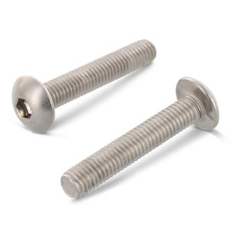 Inbusbout bolkop M8x40 ISO 7380 RVS