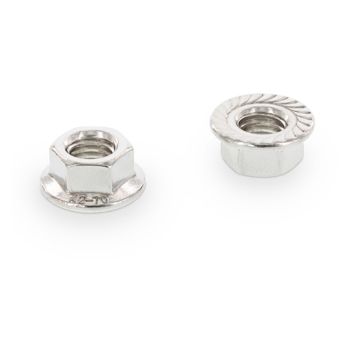 Zeskantmoer met flens M8 DIN 6923 RVS