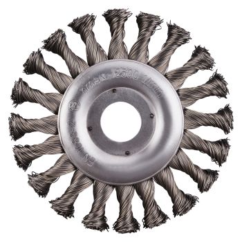 Topline staaldraadborstel rond 125x13x28