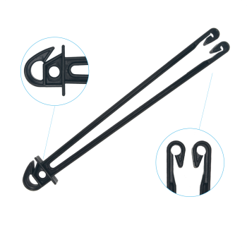 Afstandisolator draad L=300 PA Zwart