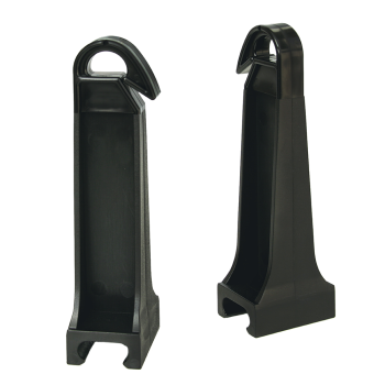 Afstandisolator haak 8/6/8 L=100 PA Zwart