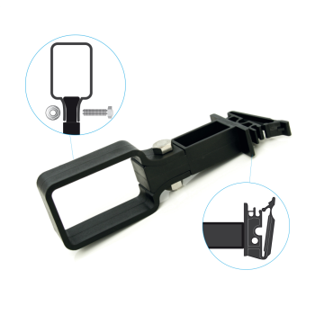 Afstandisolator lint 60x40 L=80 Zwart