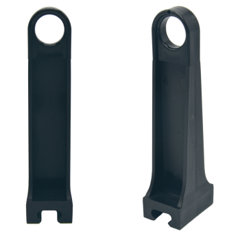 Afstandisolator oog 6/5/6 L=100 PA Zwart