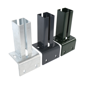 Voetplaat L tbv koker 60x60 L=200