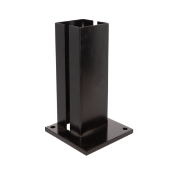 Voetplaat tbv poortkoker 100x100 L=600