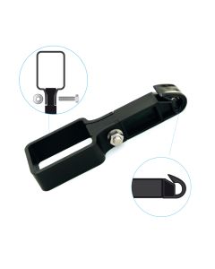 Afstandisolator koord 60x40 L=80 PA Zwart