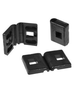 Inlage kunststof tbv klembeugel M8 Zwart