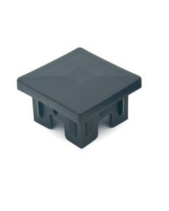 Insteekdop met kapje PP 150x150 Zwart