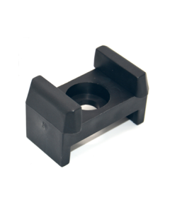 Montageblok 40mm met beentjes PA Zwart