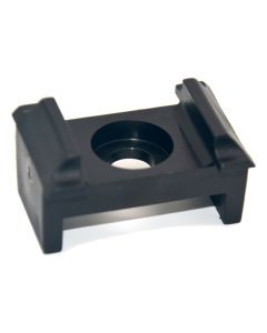 Montageblok met haakjes 40mm PP Zwart