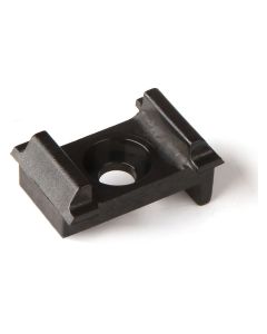 Montageblok hoek 40mm PP Zwart