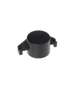 Omsteekdop met haak opzij versterkt PA Ø60 Zwart
