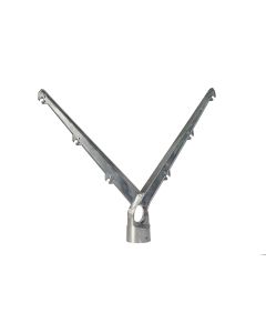 Puntdraadkop Alu 45° dub. Ø60 2x3Dr.