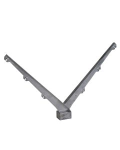 Puntdraadkop Alu 45° dub. 60x40 2x3Dr. Blank