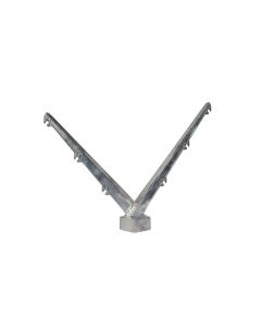 Puntdraadkop Alu 45° 60x60 3Dr.