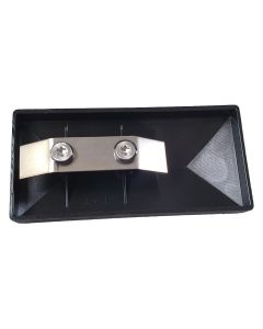 Paalkap oversteek met veer PA 60x40 Zwart