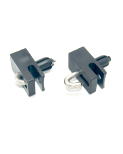 Spandraadhouder met nagel Ø8 PA Zwart