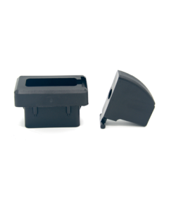 Vakwerkprop hoek PA Zwart 50x25 2-delig