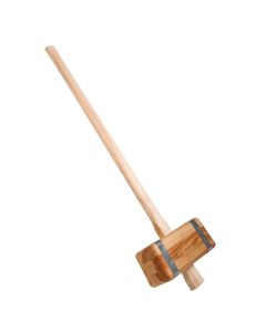 Tuinhamer vierkant 35x15cm steel L=90cm