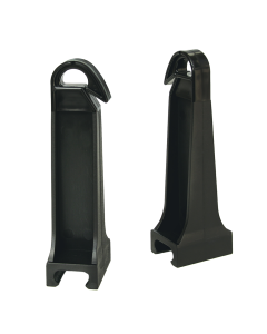 Afstandisolator haak 8/6/8 L=100 PA Zwart