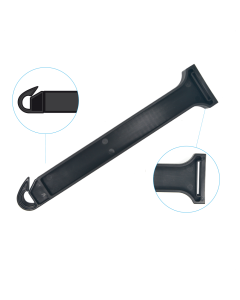 Afstandisolator kabelbinder haak PA Zwart