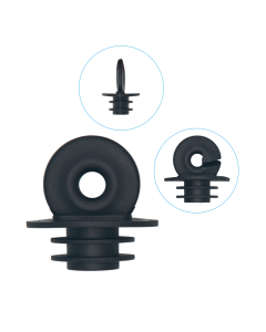 Isolator gesloten voor draad PP Zwart