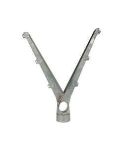 Puntdraadkop Alu 60° dub. Ø60 2x3Dr. Plat Blank