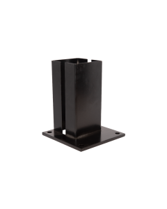 Voetplaat poortkoker paal 100x100x3 L=500