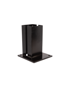 Voetplaat poortkoker Paal 80x80x3 L=500