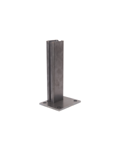 Voetplaat tbv poortkoker 80x80 L=600