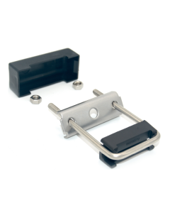 U Beugel + afst. houder & RVS plaatje 60x60