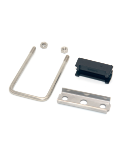 U Beugel + tussenblok & RVS plaatje 120x40